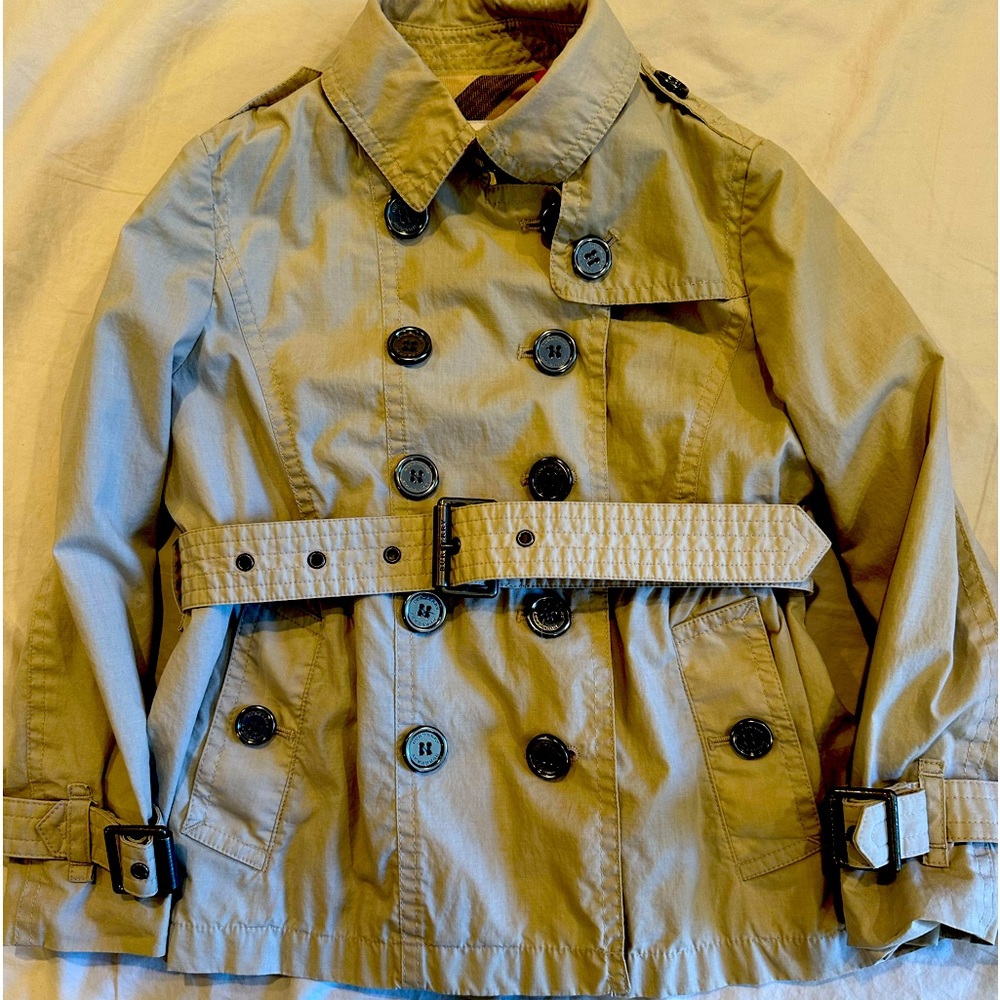 Burberry girls jacket size 4